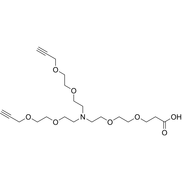 N-(Acid-PEG2)-N-bis(PEG2-propargyl) 2100306-49-6